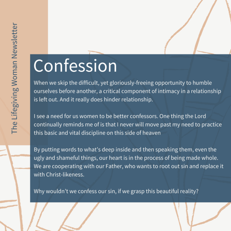Practicing Confession